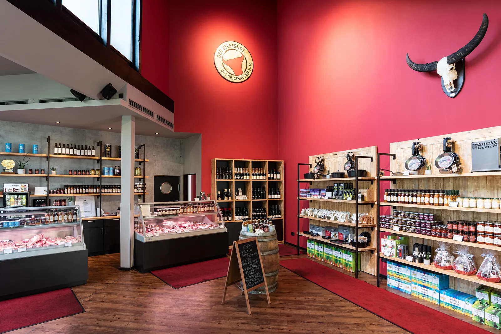 Filetshop Unna – Überblick Laden, Regale und Sitzpodeste