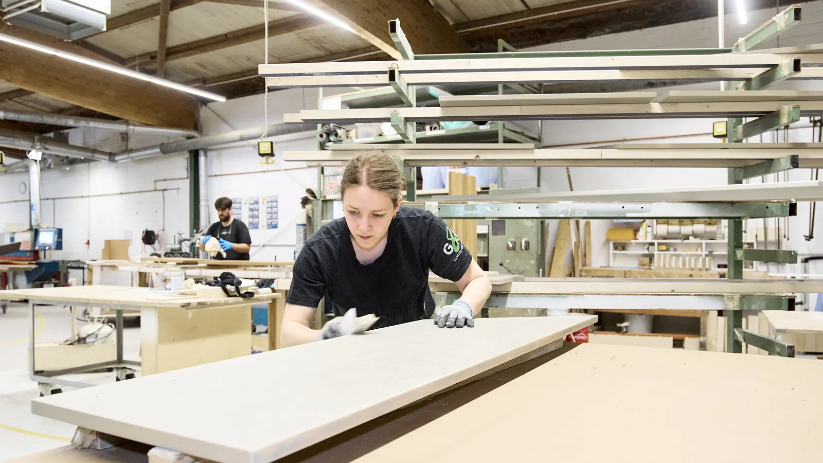 Detail einer Reparatur – Oberfläche und Kante